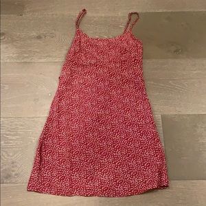 Flower spaghetti strap dress.